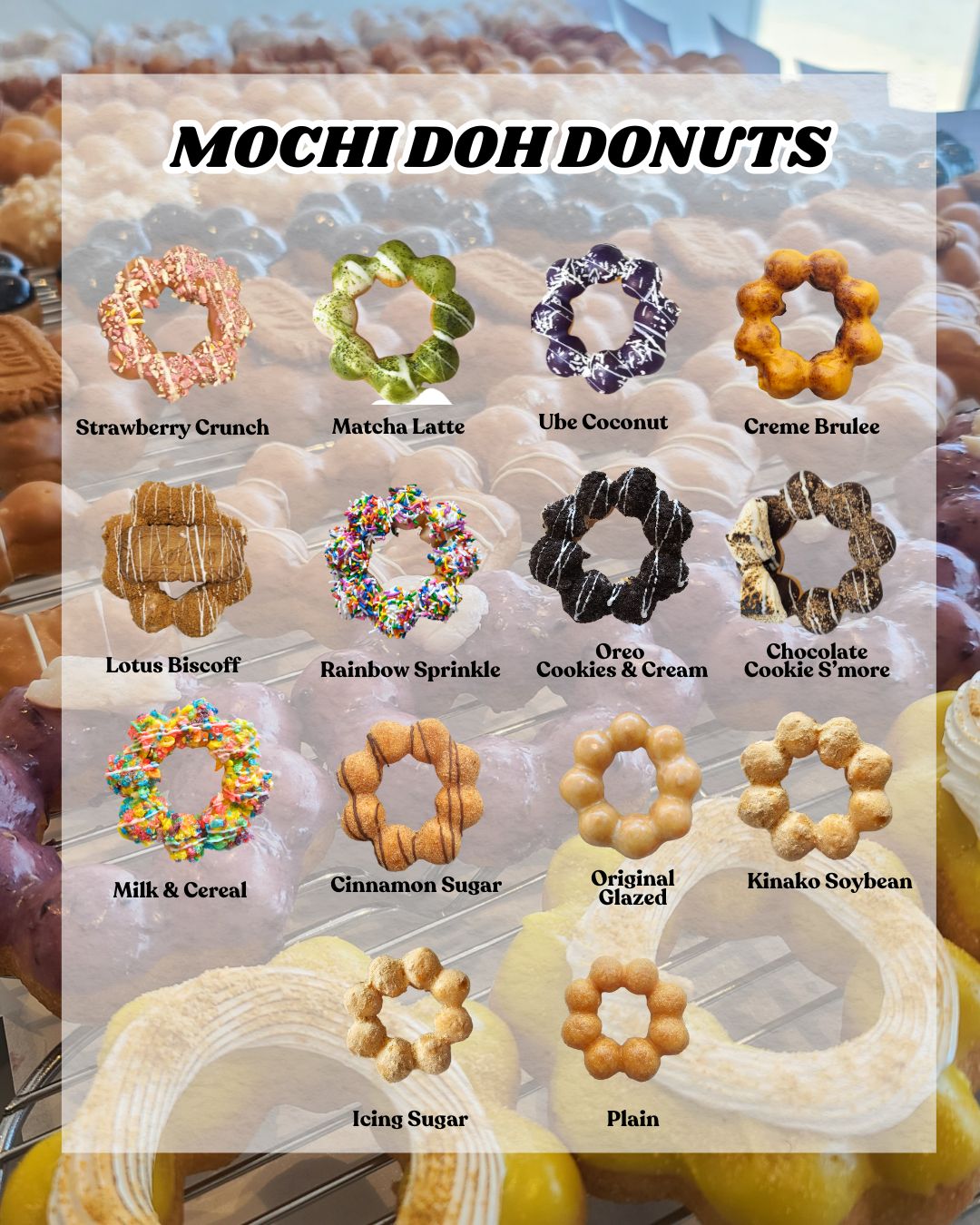 Half Dozen (6) Mochi Donuts