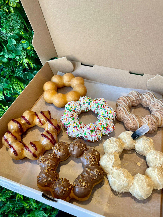 One dozen (12) mochi donuts